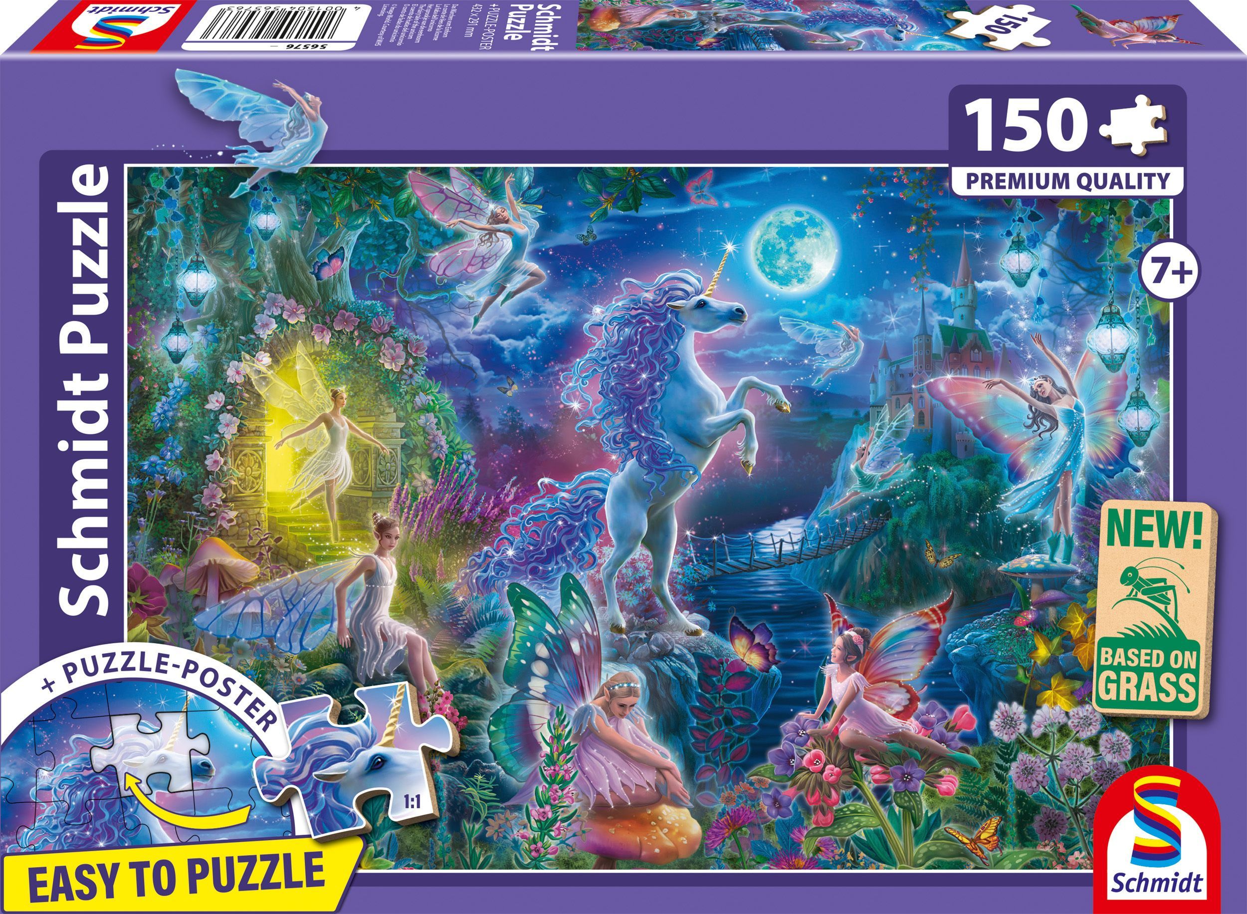 Puzzle Licorne - Conte de Fées en 150 Pièces