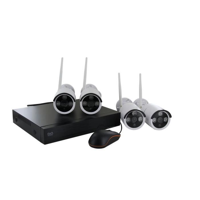 Kit di videosorveglianza NVR wireless + 4 telecamere - DIO CONNECTED HOME - 3 MP