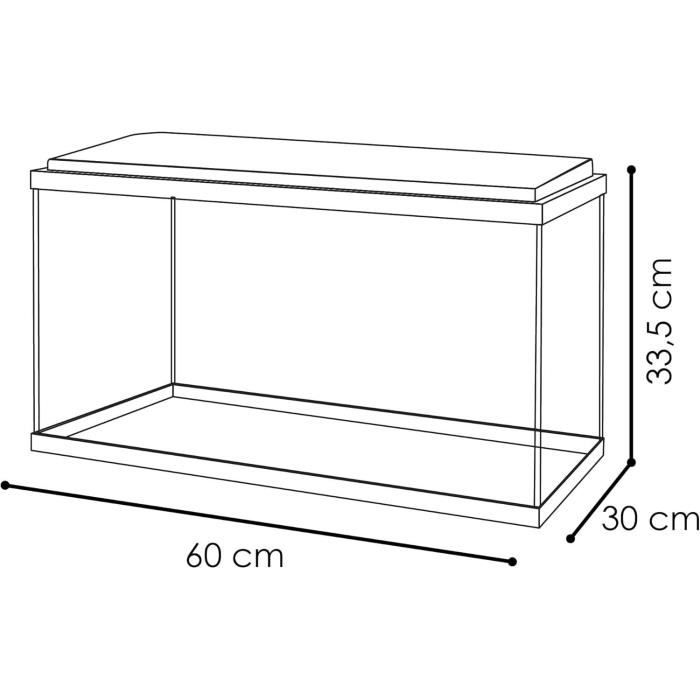 Image secondaire de Aquarium - CIANO - 60 L - Filtre - LED - Chauffage - FOAM 30PPI - CF80 - Noir