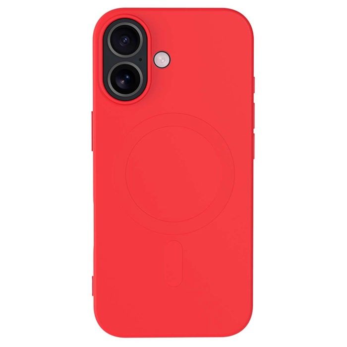 Coque MagSafe Silicone Rouge pour iPhone 17