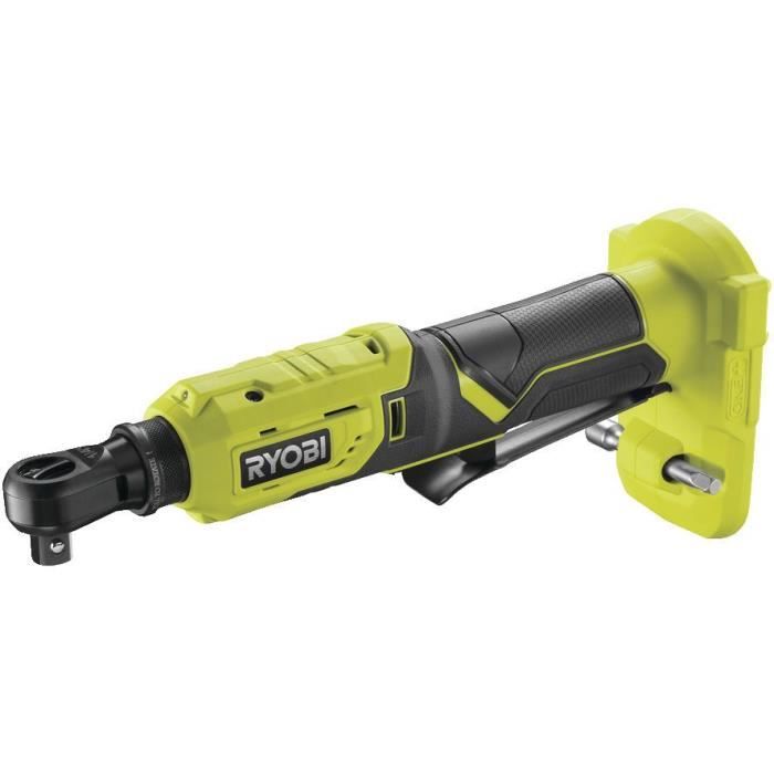RYOBI - Clé a cliquet 18V ONE+ - emmanchement carré 1/4'' - 60 Nm - Livrée avec 1 embout d'extension - R18RW2-0