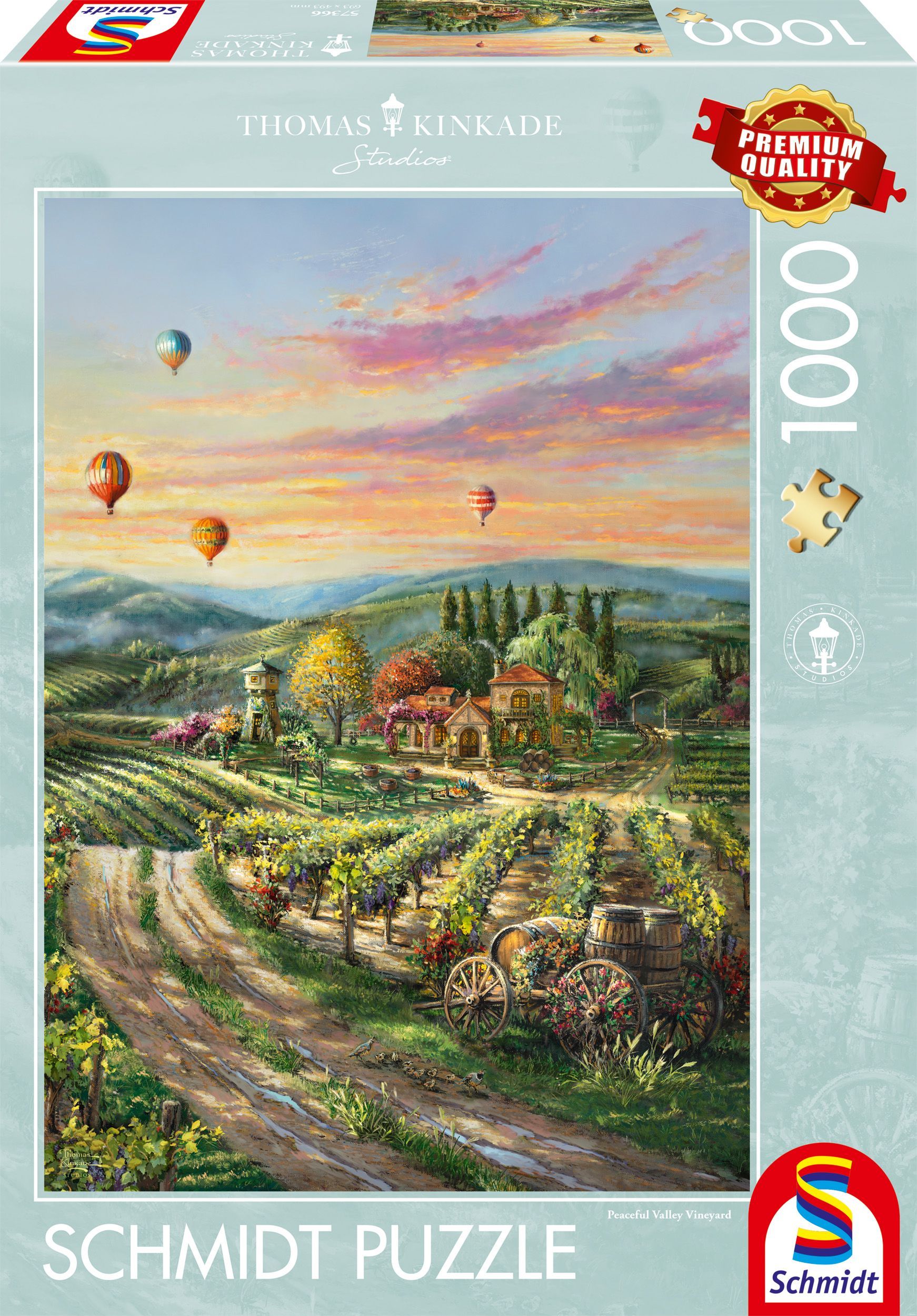 Puzzle 1000 pièces - Vignoble paisible de Schmidt Spiele