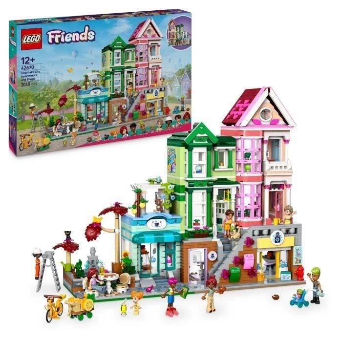 LEGO Friends 42670 Les appartements et boutiques de Heartlake City Jeu créatif pour filles