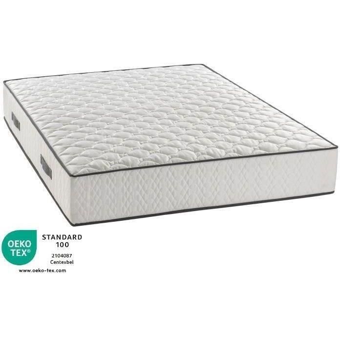 DEKO DREAM RELAX - Pack pret a dormir - Matelas + sommier 160x200 + couette + 2 oreillers - Ressorts - 7 zones - 24 cm - Ferme