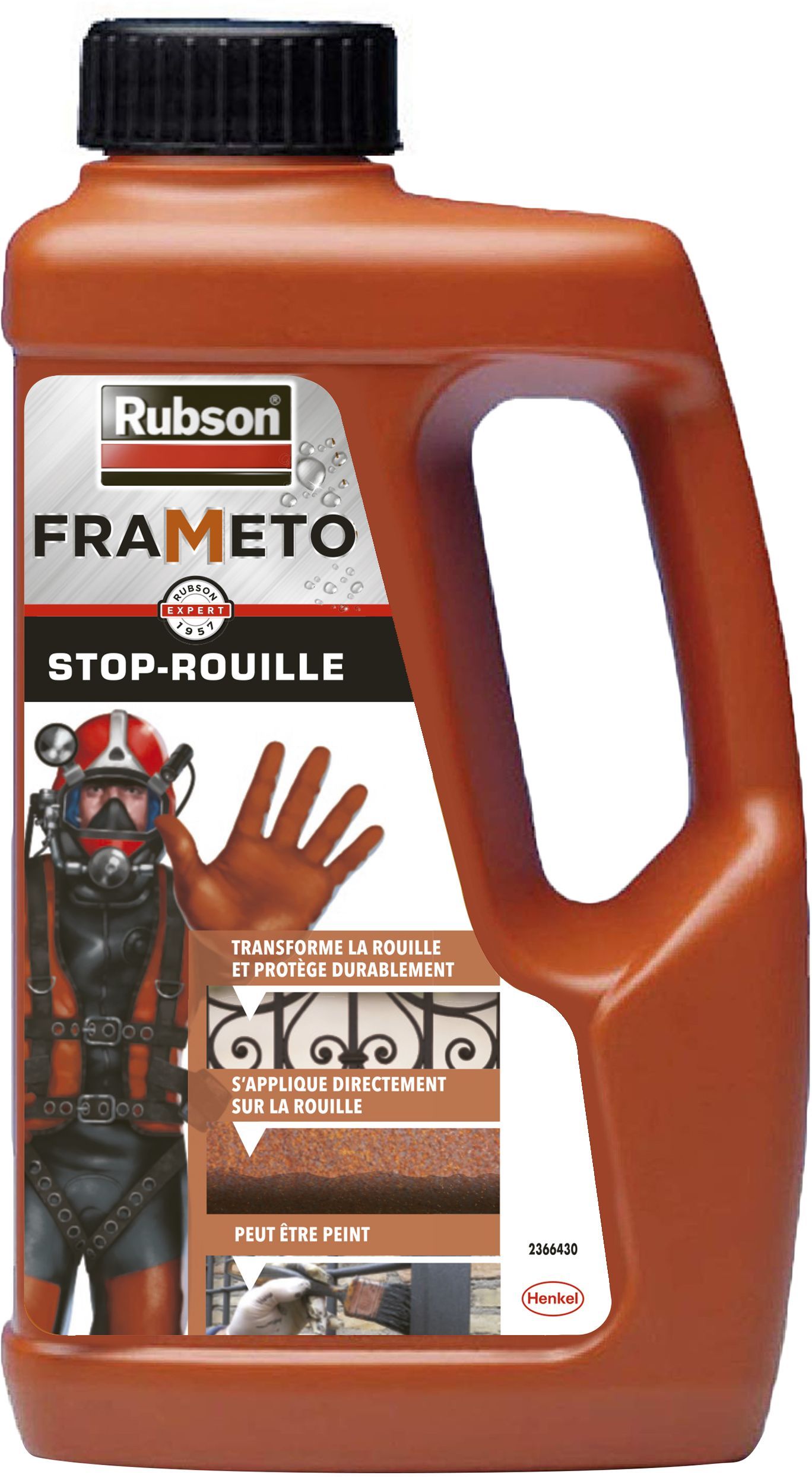 Bidon Anti-Rouille Frameto 1L - RUBSON pour Métaux