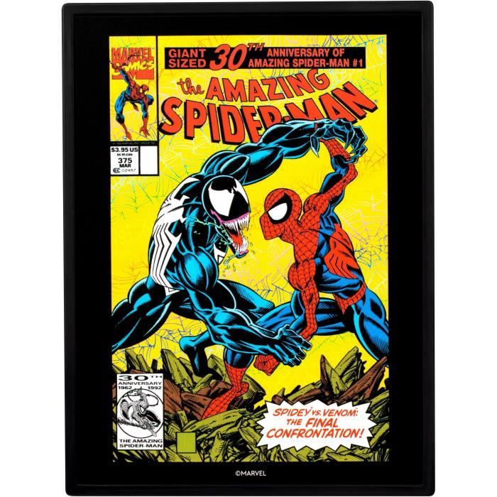 Image secondaire de Figurine - FANDROP x STAR WARS - Spider-Man vs Venom - Vitrine avec scene culte + mini affiche - 18 cm