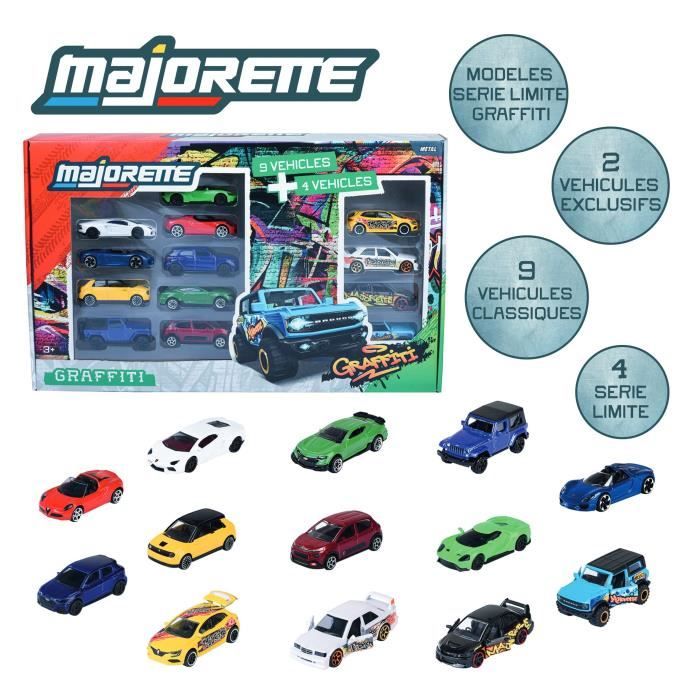 Image secondaire de MAJORETTE - Majo SL Set13Pcs Graffiti 9+4 Exclu - des 3 ans