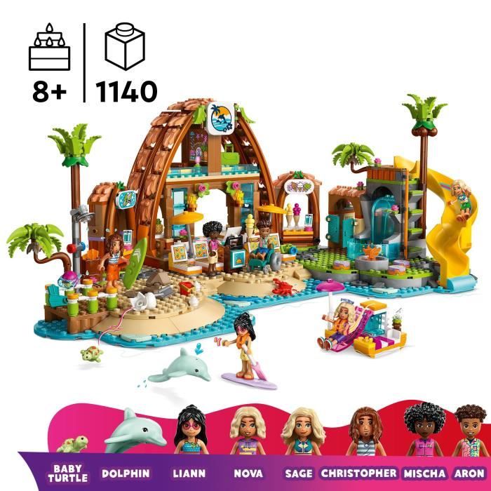 Image secondaire de LEGO Friends 42673 Vacances a l'Hôtel de la Plage - Jeu de Construction pour Fille 8 Ans