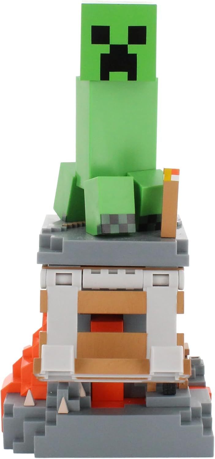Figurine Creeper Minecraft - Support Écouteurs et Smartphone - EXQUISITE GAMING - 20 cm