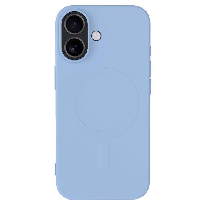 Coque MagSafe en Silicone pour iPhone 17 - Bleu Ciel