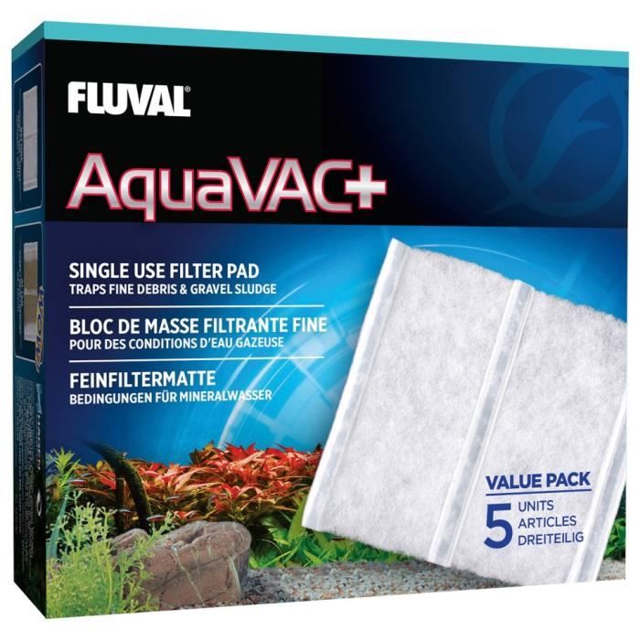 FLUVAL Lot de 5 blocs de filtration fine AquaVac+ - Pour aquarium