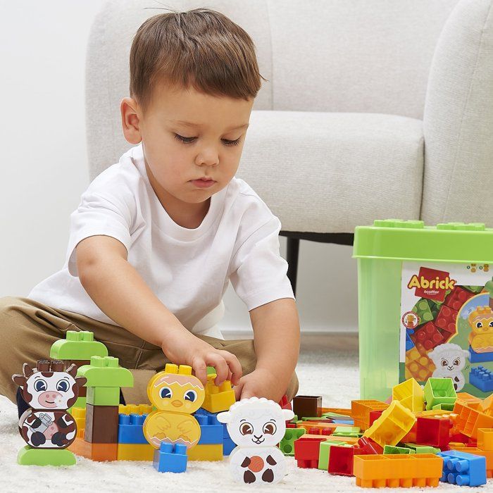 Image secondaire de Coffret de Construction Ferme Abrick - 150 Pièces Éducatives