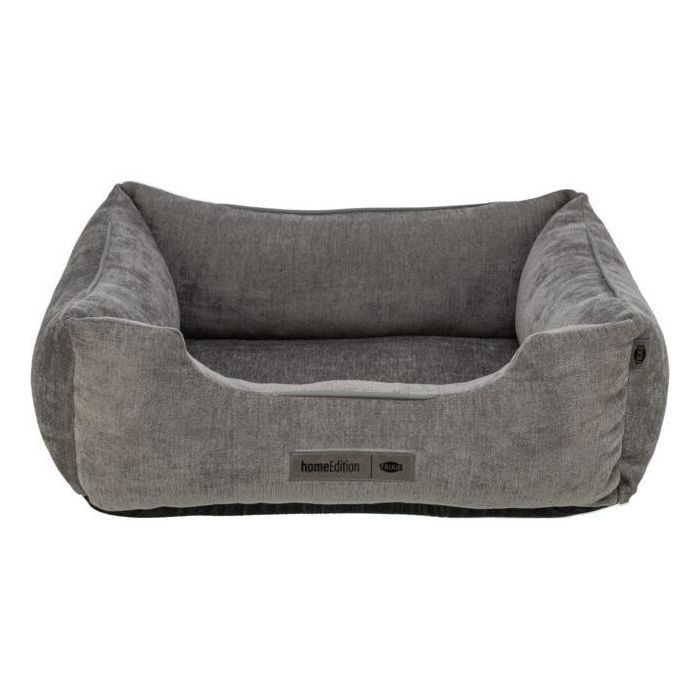 Panier Orthopédique pour Chien TRIXIE VITAL LENNOX - Tissu Chenille Gris 60x50 cm