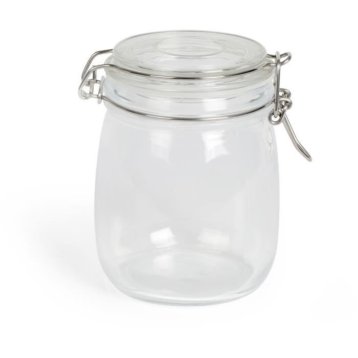 Image secondaire de Set de 5 bocaux pour batch cooking - LIVOO - MEN400 - 750 ml - Verre borosciliate - Fermeture métallique