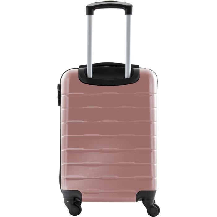 CITY BAG Valise Cabine Ultralight ABS 4 Roues Rose