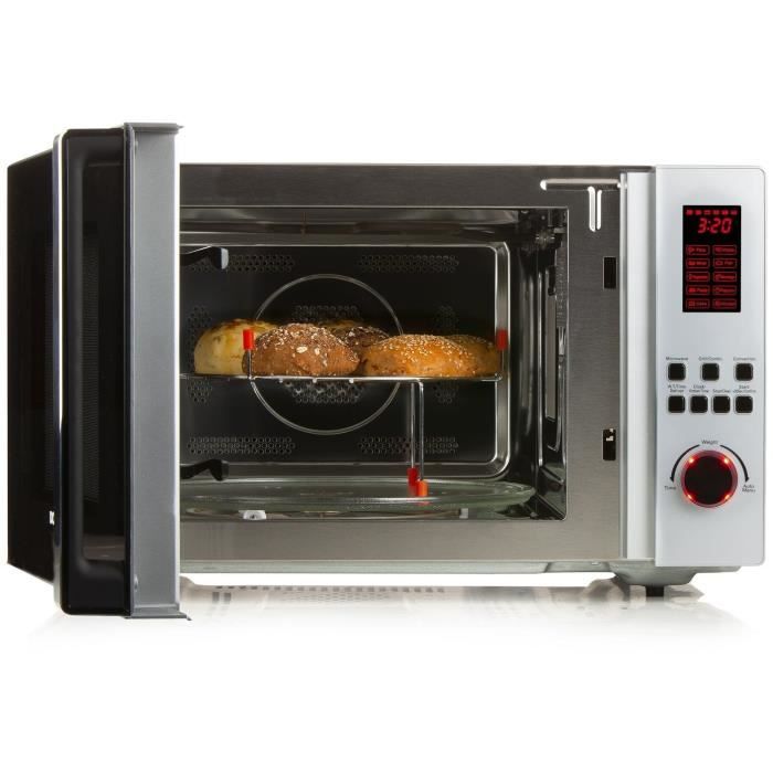 DOMO DO1059CG Micro-ondes combiné 42L - 3-en-1 : Micro ondes 1000W, grill 1300W, convection 2700W - 10 programmes - Minuterie - Noir