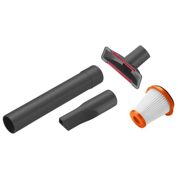 GARDENA Kit accessoires aspirateur a main EasyClean Li – Installation facile – Nettoyage toutes surfaces – (9343-20)