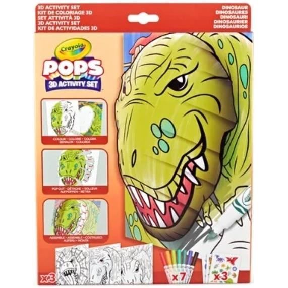 Gioco di disegno 3D - CRAYOLA - POPS 3D - Dinosauri