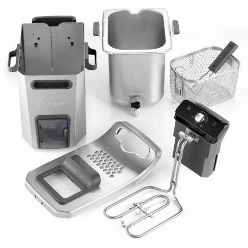 Image secondaire de Friteuse - DELONGHI - FZ44851 - Inox - 5 L - 3200 W - 29,3 x 41,7 x 23,2 cm