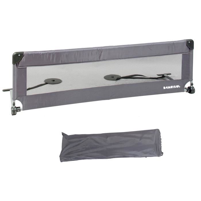 Sponda letto - LOOPING - BL5003G - Pieghevole - Grigio