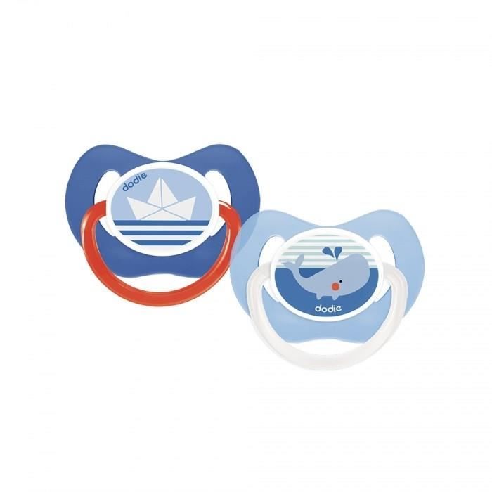 Image secondaire de Dodie Sucette Physiologique +6m Bateau et Baleine Lot de 2