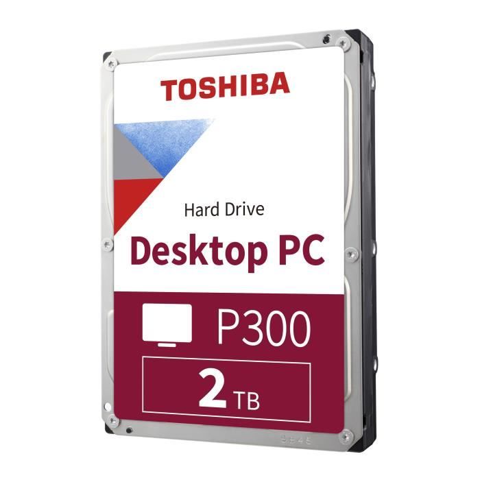 TOSHIBA - Disque dur Interne - P300 - 2To - 7200 tr/min - 3.5 Boite Retail (HDWD120EZST)