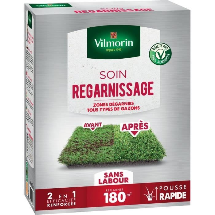 Image secondaire de VILMORIN Semences pour soins et regarnissage universel de gazon - 2 en 1 - 3 kg