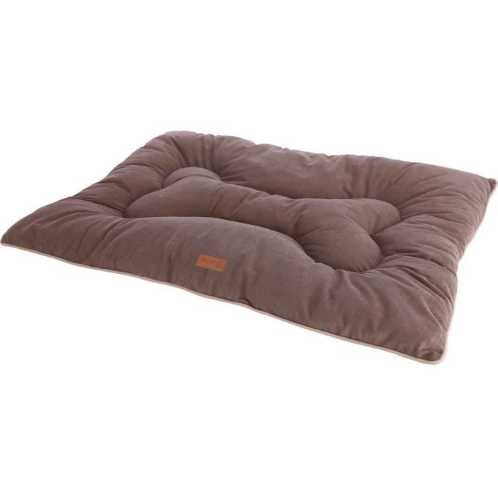 KERBL - Colch�n de suelo de tela L - 100 x 75 cm - Coj�n - BENNO - Marr�n -