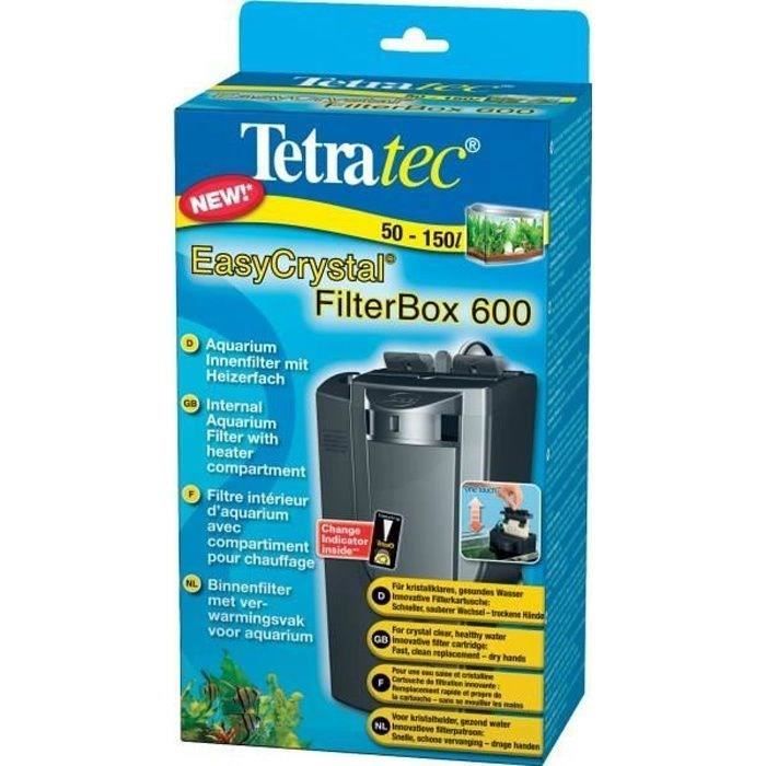 TETRA EasyCrystal filterbox 600 filtre intérieur - 600 l/h - pour aquariums de 50 a 150 litres