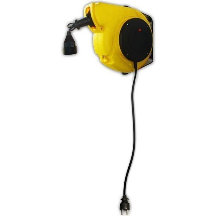 Enrouleur éléctrique mural ZENITECH 11m + 2m - câble HO5VVF - 3G1mm²