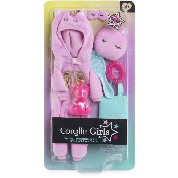 Image secondaire de Accessoires poupée - COROLLE - Dressing Combinaison Licorne - 7 accessoires - 28 cm - Fille