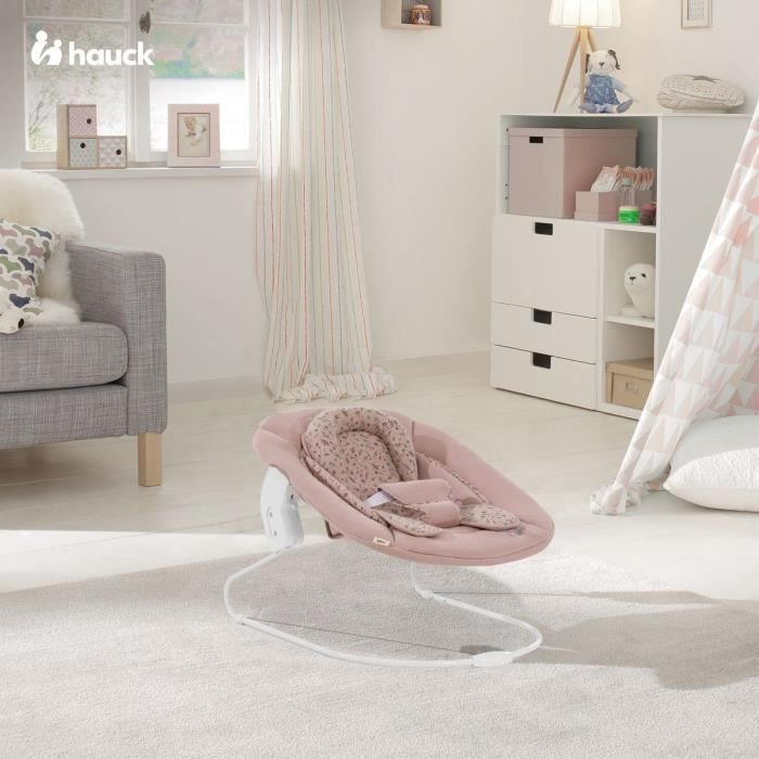 Image secondaire de Transat - HAUCK - ALPHA BOUNCER 2-en-1 - Des la naissance - Harnais 3 points - Bambi Rose