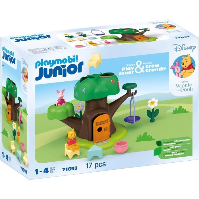 PLAYMOBIL JUNIOR 71693 Winnie l'ourson et Porcinet avec cabane