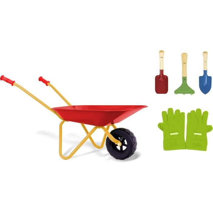 Image secondaire de Brouette en métal - KLEIN - 7669 - Avec 3 outils et 1 paire de gants - Des 3 ans
