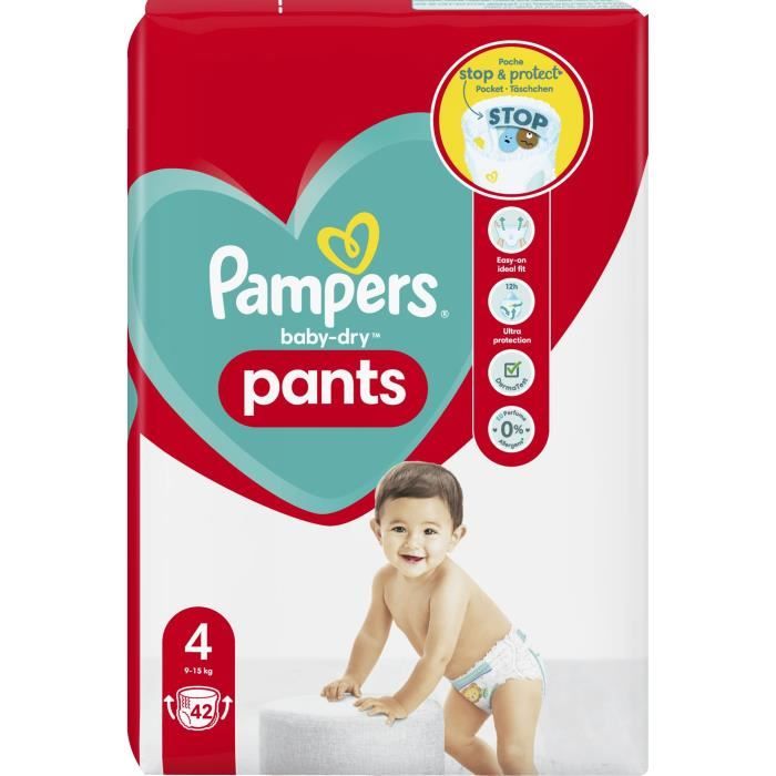 PAMPERS Baby-Dry Pants Taille 4 - 42 Couches-culottes