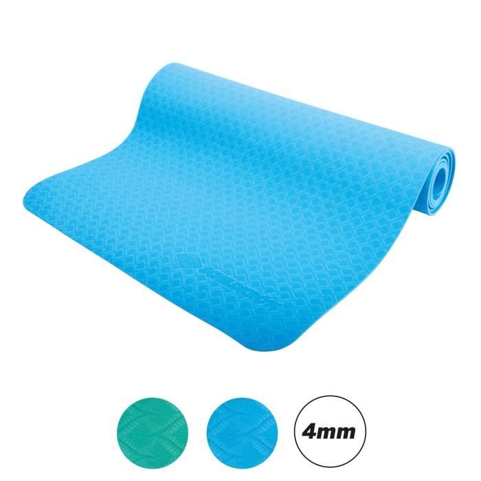 Tappetino yoga - Schildkröt - 183 cm - Blu - Spessore 4 mm - Antiscivolo