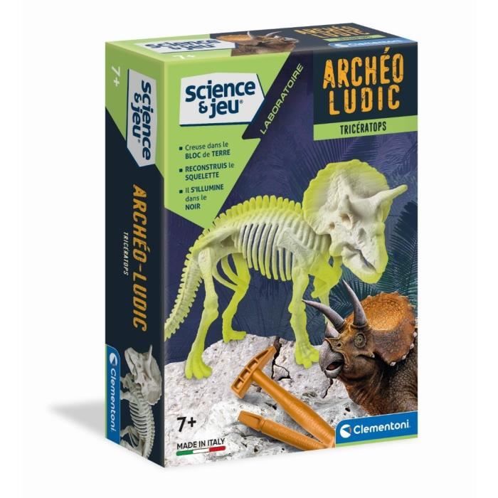 Clementoni - Science & Jeu - Archéo Ludic - Tricératops