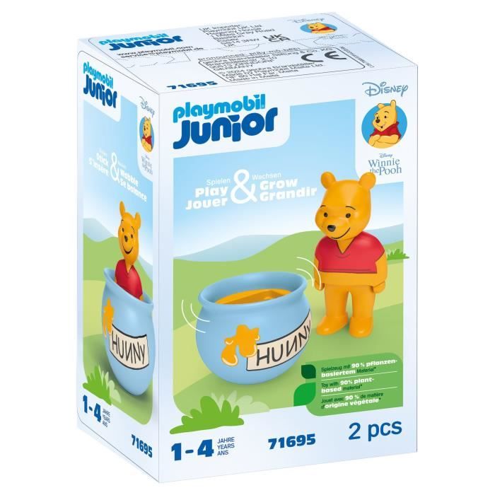 PLAYMOBIL JUNIOR 71695 Winnie the Pooh and Tumbler Honey Pot