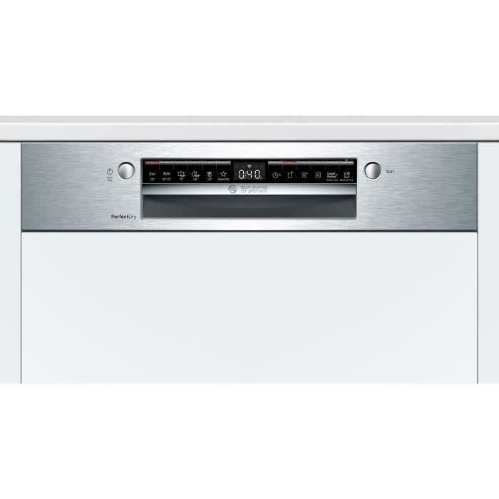 Lave-vaisselle intégrable BOSCH SMI6ZCS00E - 14 couverts - Induction - L60 cm - Classe A - 44 dB - Metallic