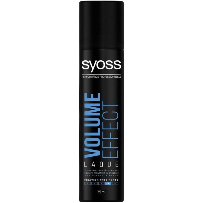 SYOSS Spray Laque Coiffant Volume Effect - Anti cheveux plats - Fixation tres forte - 400 ml - Lot de 6