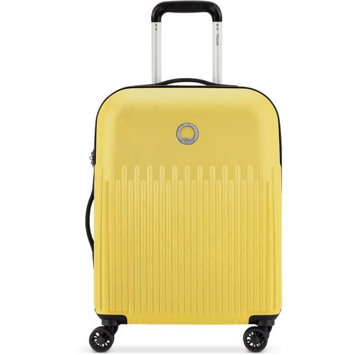 DELSEY Valise Cabine Lima Trolley Slim 55 Cm 4  Doubles Roues Jaune