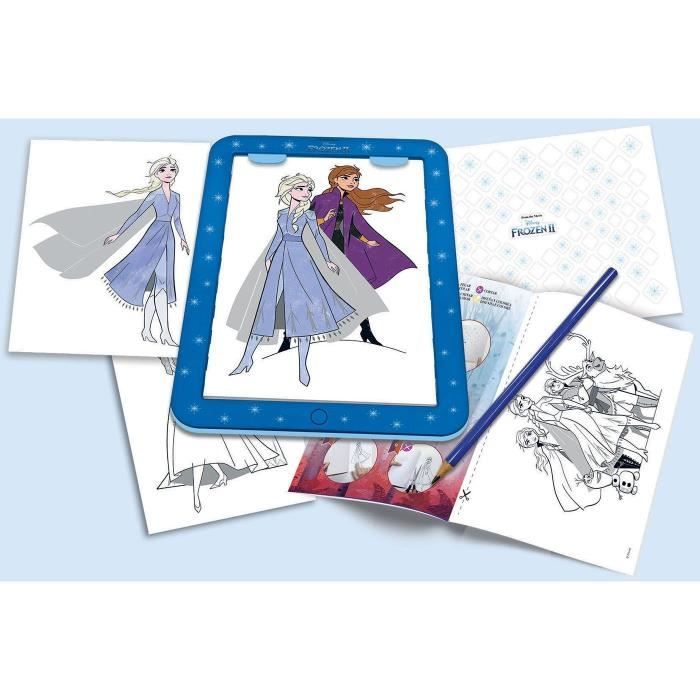 Image secondaire de Tablette Lumineuse Disney La Reine des Neiges pour Dessin et Colorie