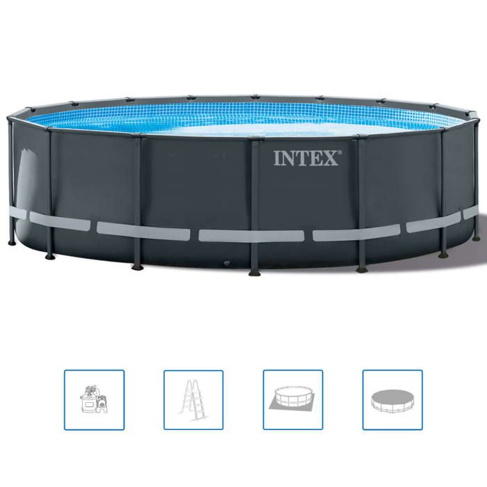 Image secondaire de Kit Piscine Tubulaire Ronde Intex Ultra XTR 488x122 cm avec Accessoires