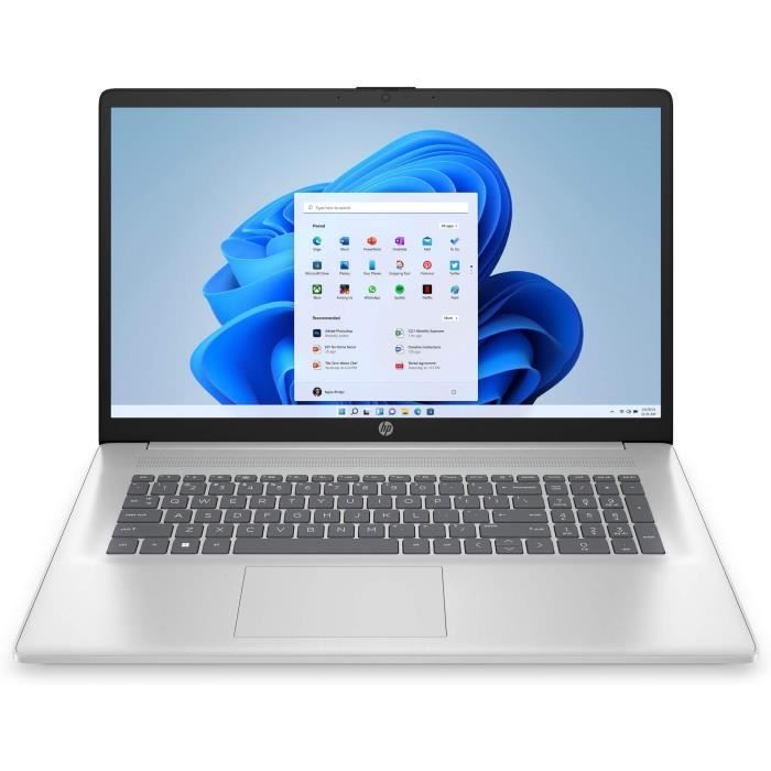 PC portatile HP 17-cn0016nf - 17.3 HD+ - Celeron N4120 - 8 GB di RAM - Memoria SSD da 512 GB - Windows 11 - AZERTY