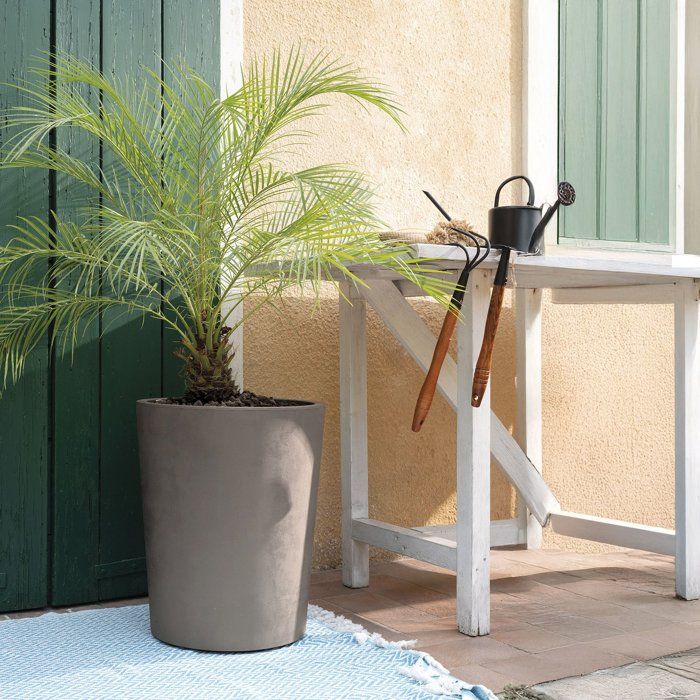 Image secondaire de Pot de Fleurs Rond Millennium 48L - Marron avec Réserve d'Eau