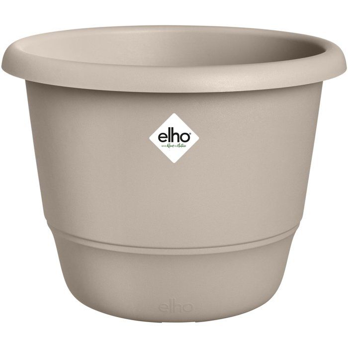 Pot de Fleur Rond Elho Amiga 55L Beige pour Extérieur