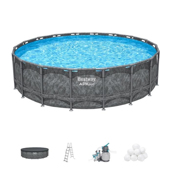 Kit Piscine Hors Sol Ronde BESTWAY APX 365 - 549 x 132 cm