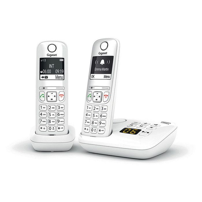 Telefono fisso GIGASET AS690 A Duo White