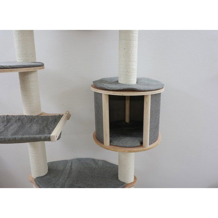 Árbol para gatos de pared función principal 185 cm de alto color gris material Dolomit XL Tofana KERBL