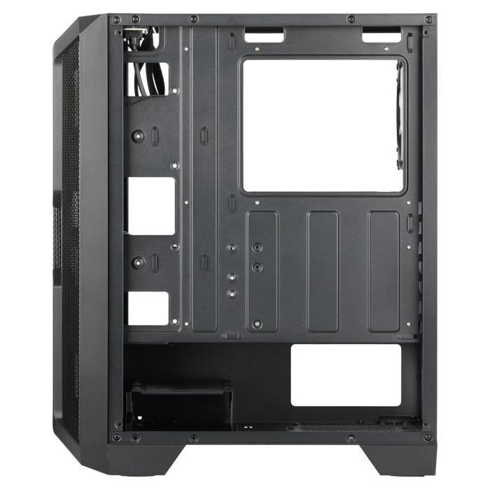 ABKONCORE BOITIER PC H250X - Moyen Tour - rétro éclairage RGB - Noir - Verre trempé - Format ATX (ABKO-H-250X-G)